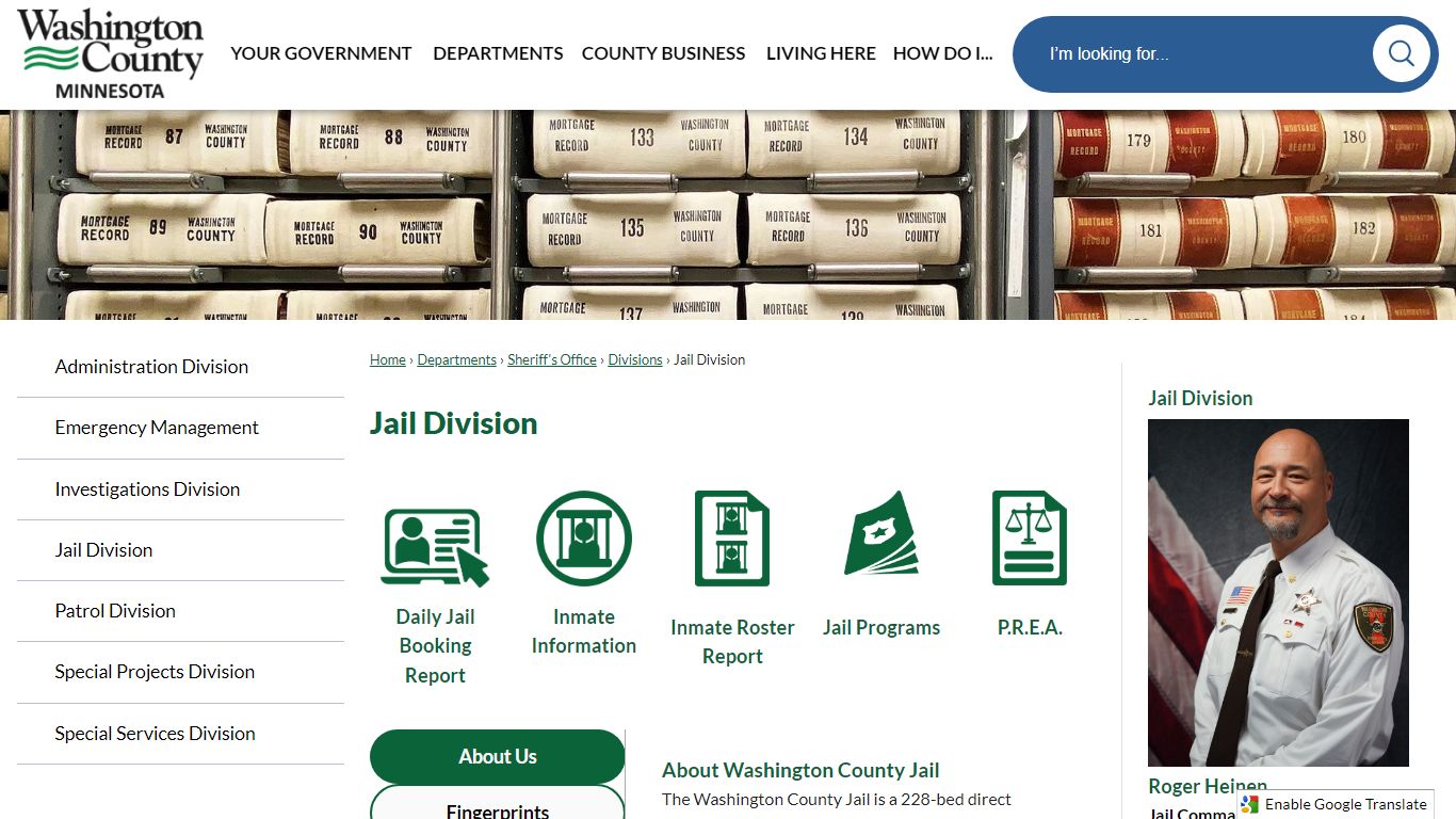 Jail Division | Washington County, MN - Official Website